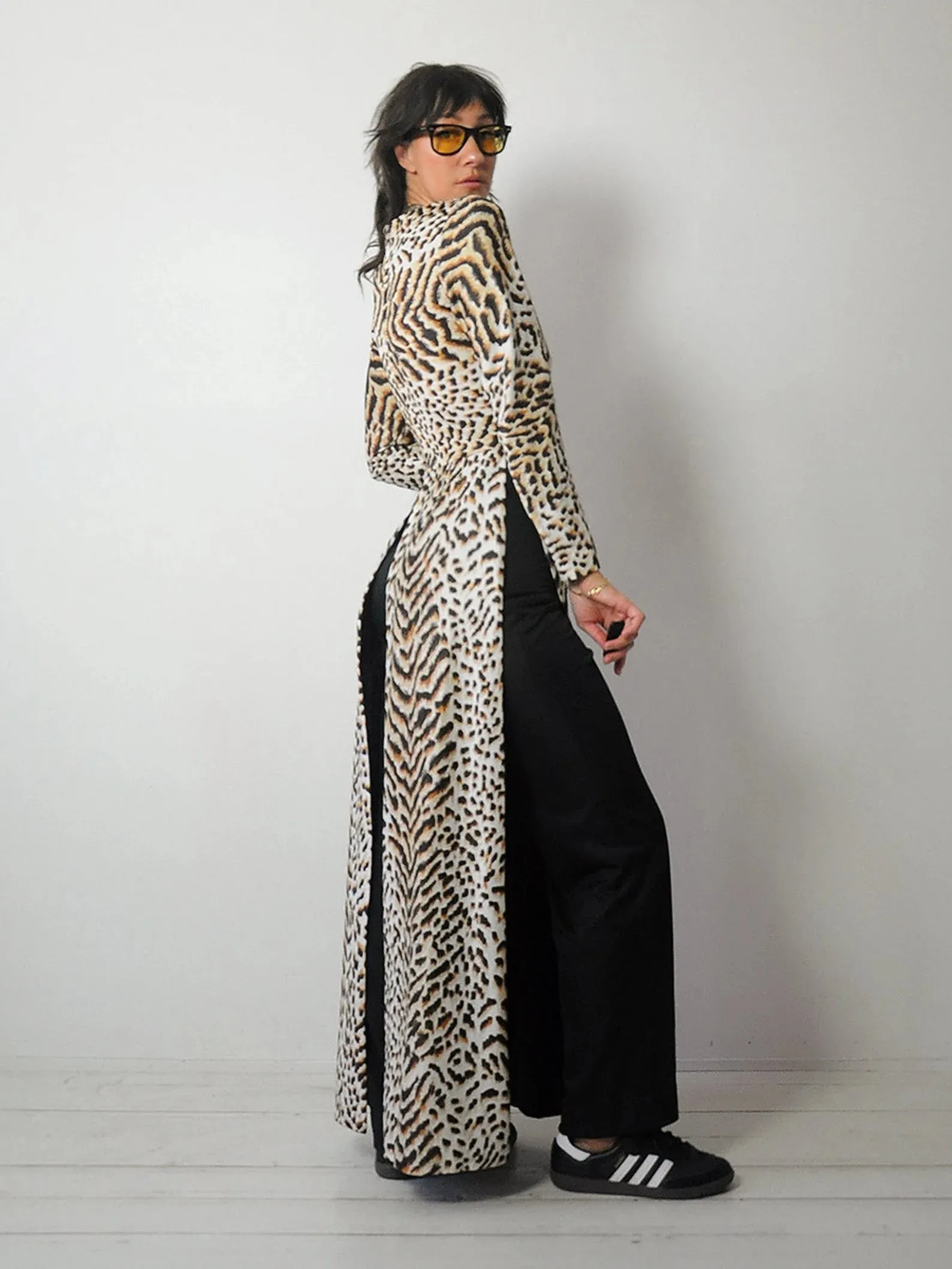 1970s Leopard 2 piece Pant Set