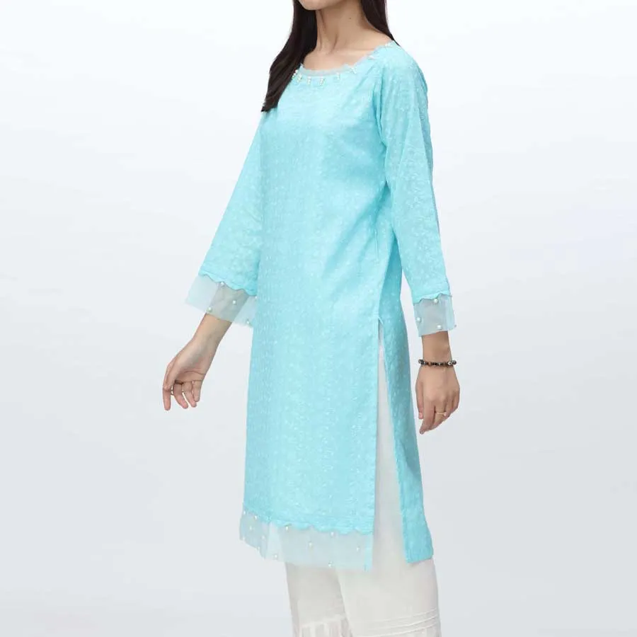 1PC- Embroidered Chikankari Shirt PS4080