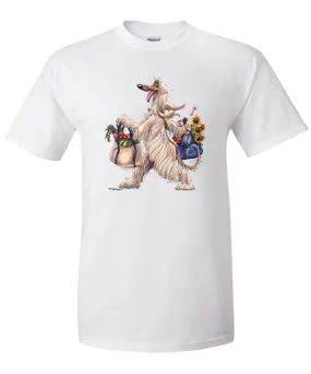 Afghan Hound - Walking With Produce - Mike's Faves - T-Shirt