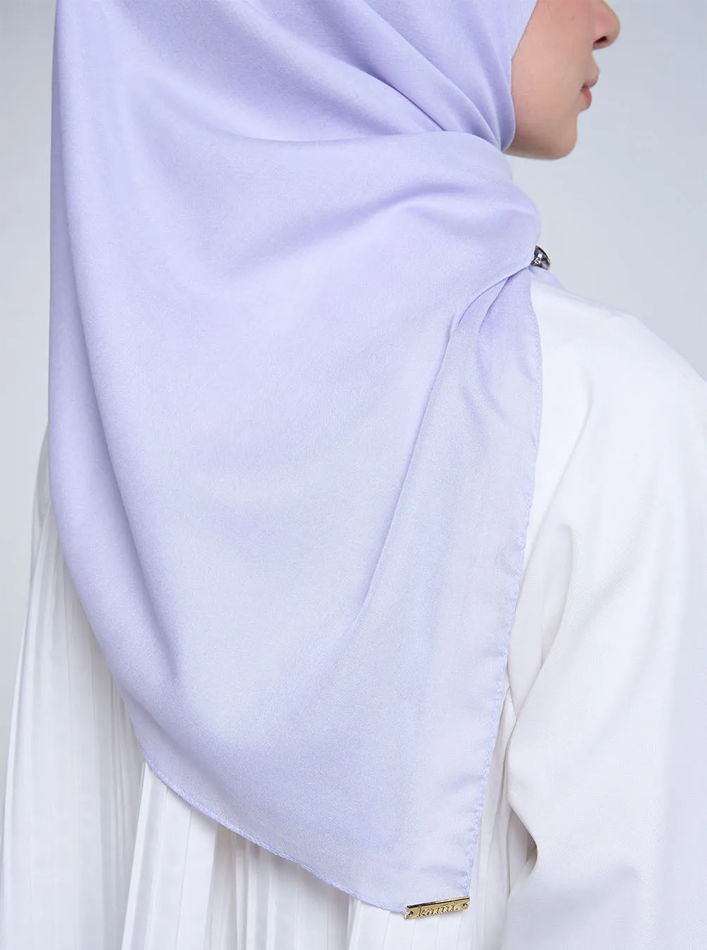 AIRY VOILE SCARF PLAIN LIGHT LAVENDER