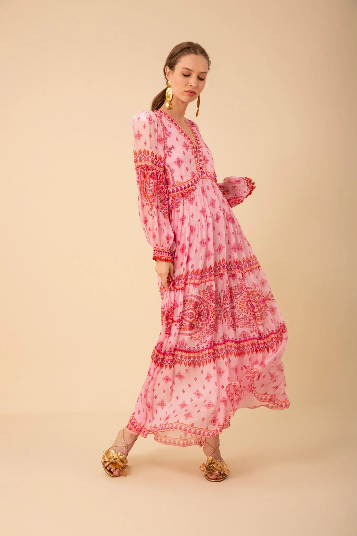 Alaia Maxi Dress - Pink