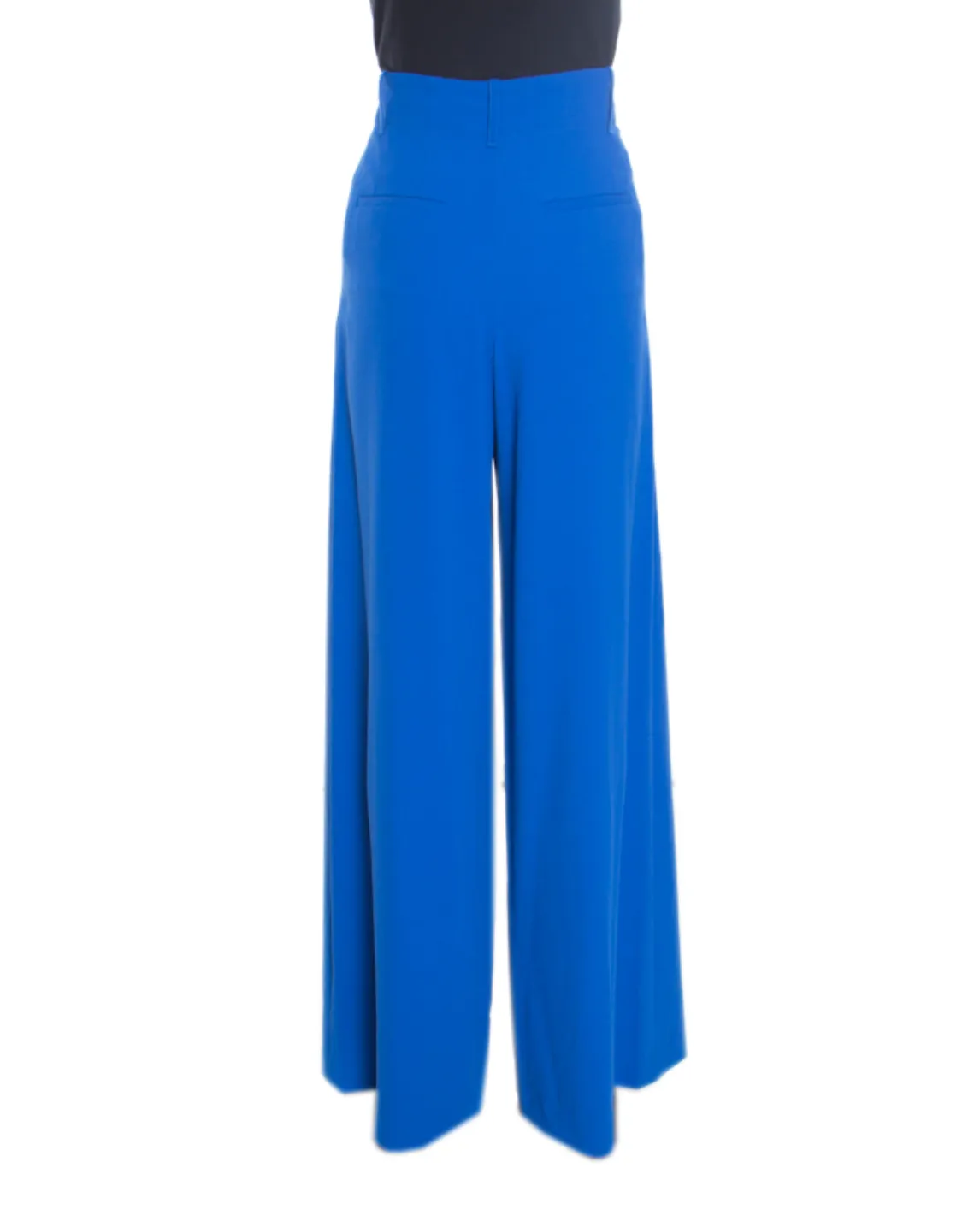 ALICE   OLIVIA Women's cobalt blue pleated high waist wide leg dress pants, 8