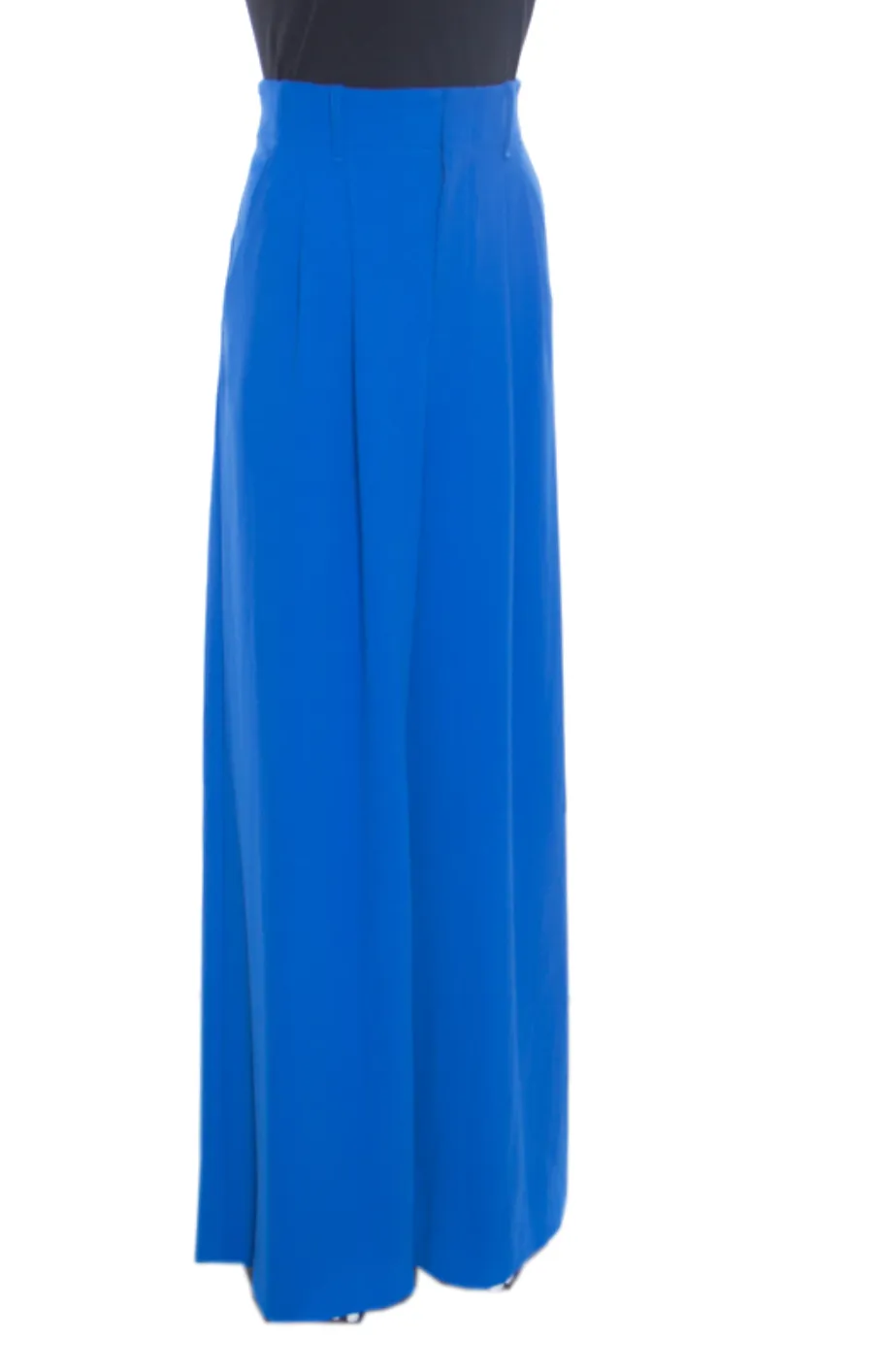 ALICE   OLIVIA Women's cobalt blue pleated high waist wide leg dress pants, 8