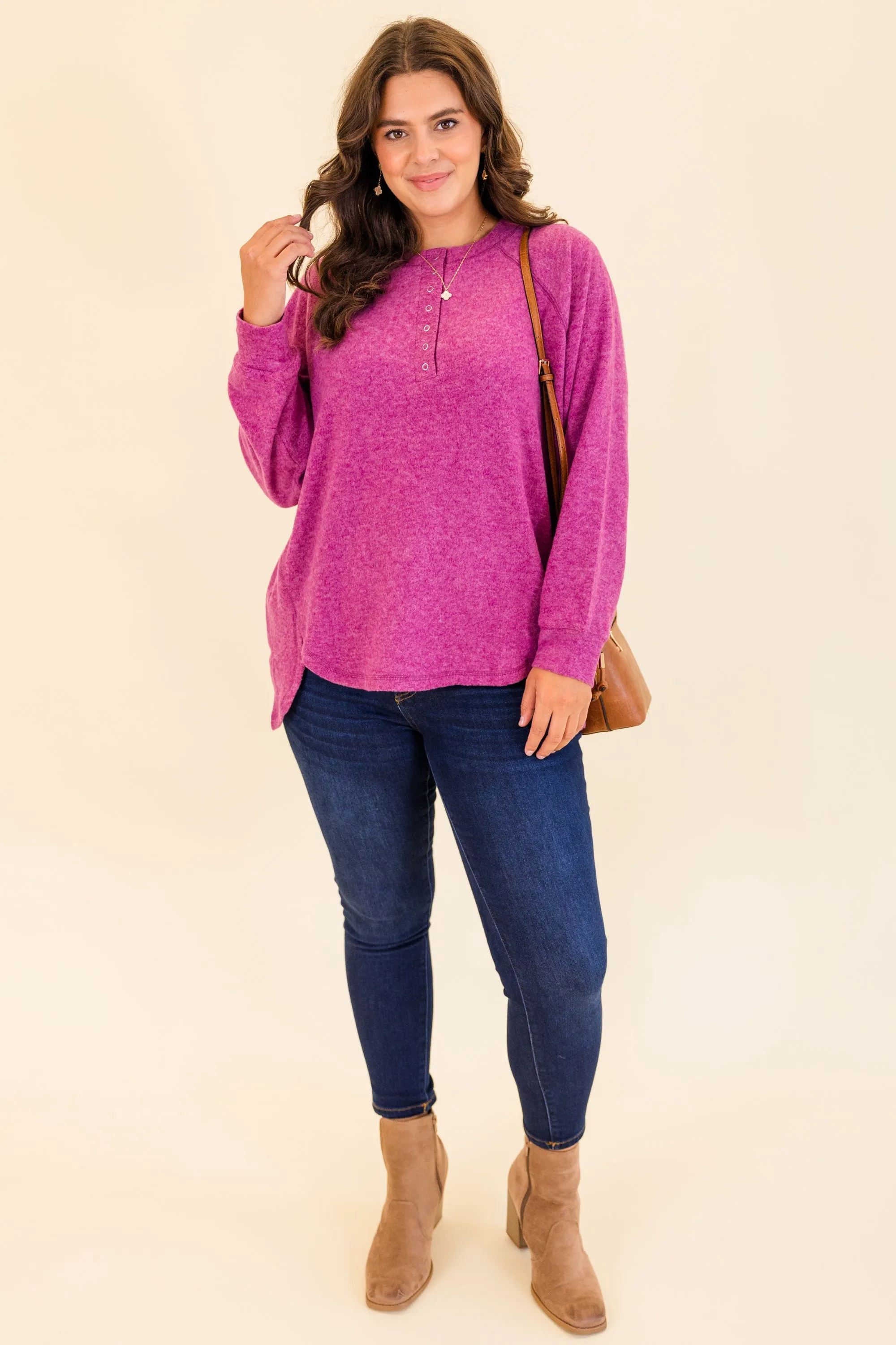 All The Feels Pullover, Light Plum