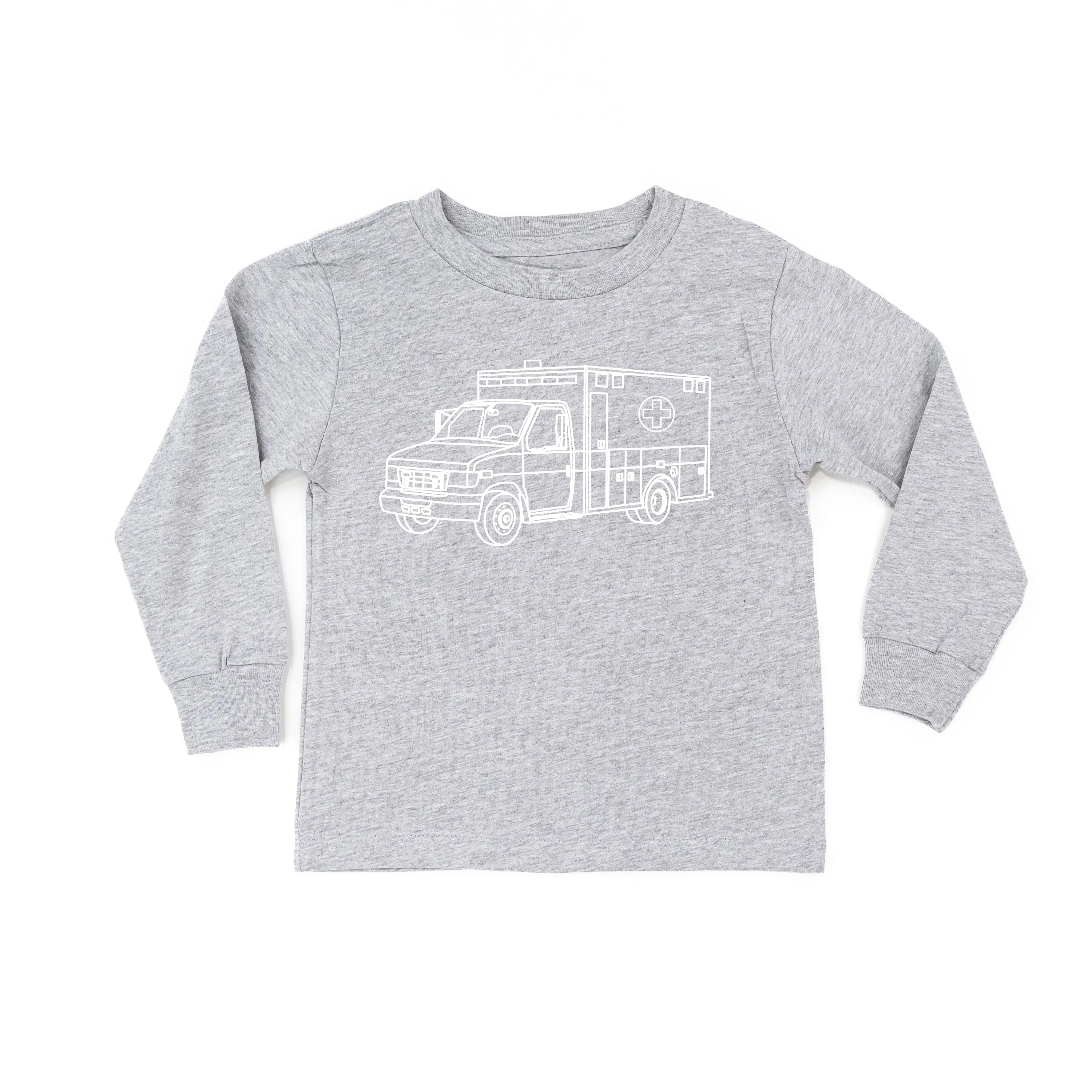 AMBULANCE - Minimalist Design - Long Sleeve Child Shirt