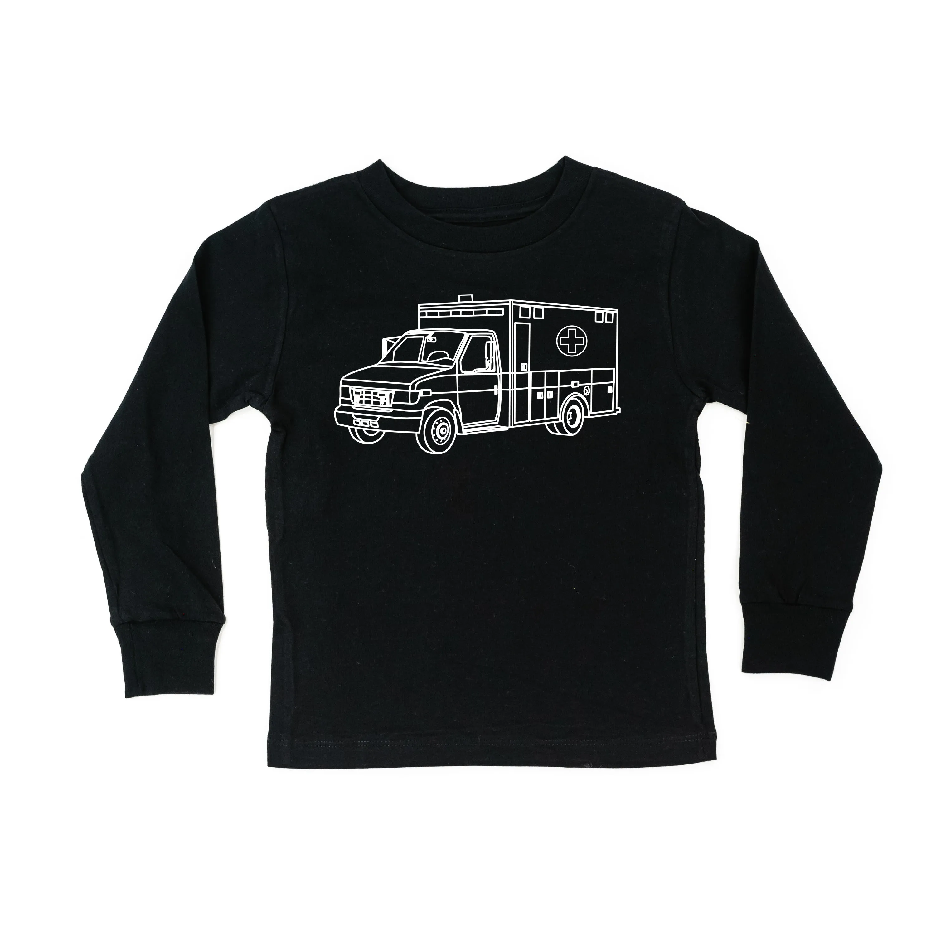 AMBULANCE - Minimalist Design - Long Sleeve Child Shirt