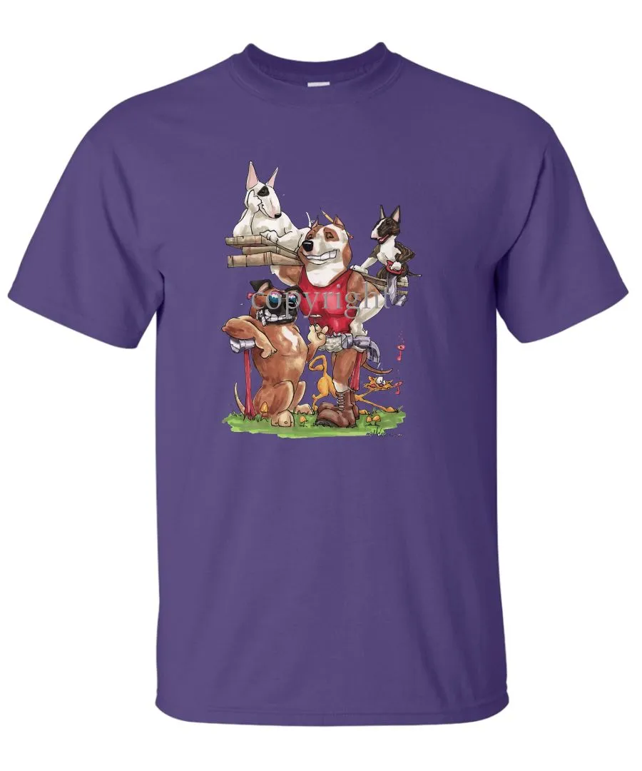 American Staffordshire Terrier - Group Construction - Caricature - T-Shirt