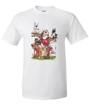 American Staffordshire Terrier - Group Construction - Caricature - T-Shirt