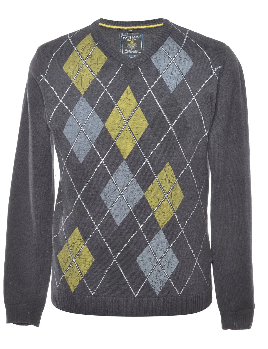 Argyle Jumper - L