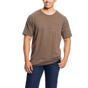 Ariat Men's Brown Rebar Cotton Strong T-Shirt