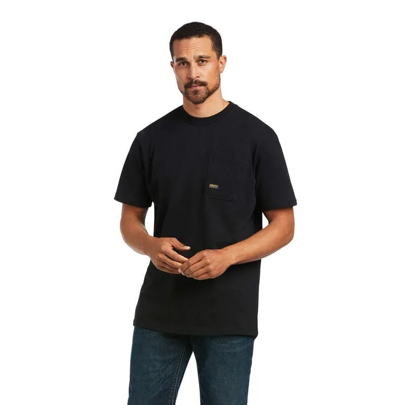 Ariat Men's Rebar Cotton Strong Voltaic Hammer Black T-Shirt