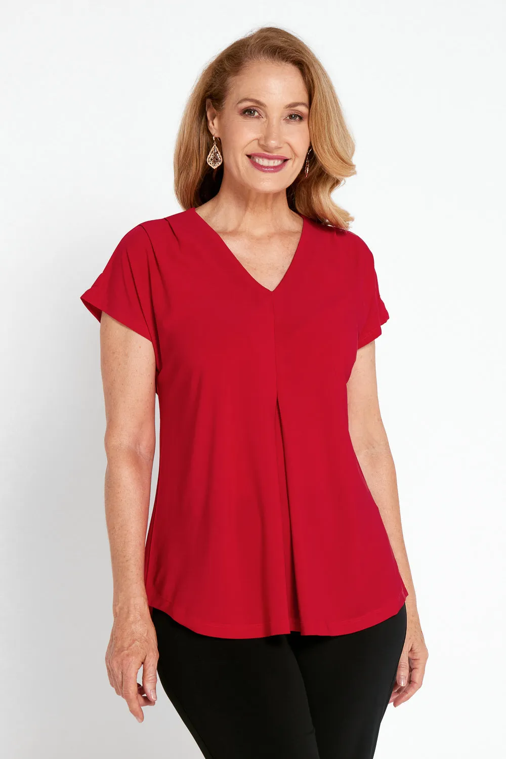 Ashlyn Top - Ruby Red