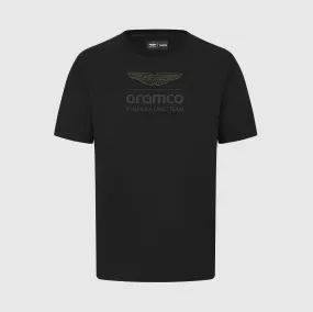 Aston Martin F1 Fanwear Stealth Logo T-Shirt - Black