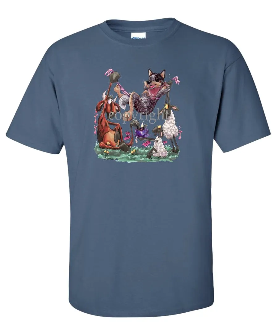 Australian Cattle Dog - Hammock - Caricature - T-Shirt