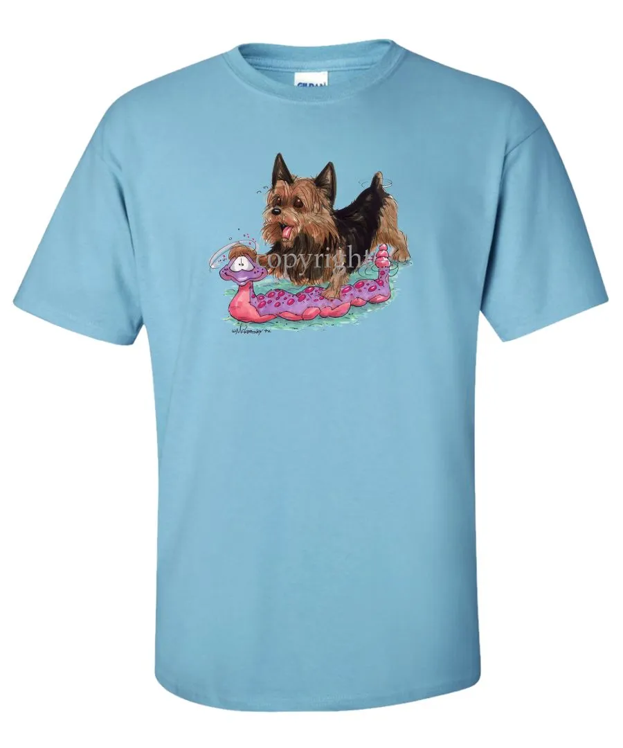 Australian Terrier - With Toy Snake - Caricature - T-Shirt