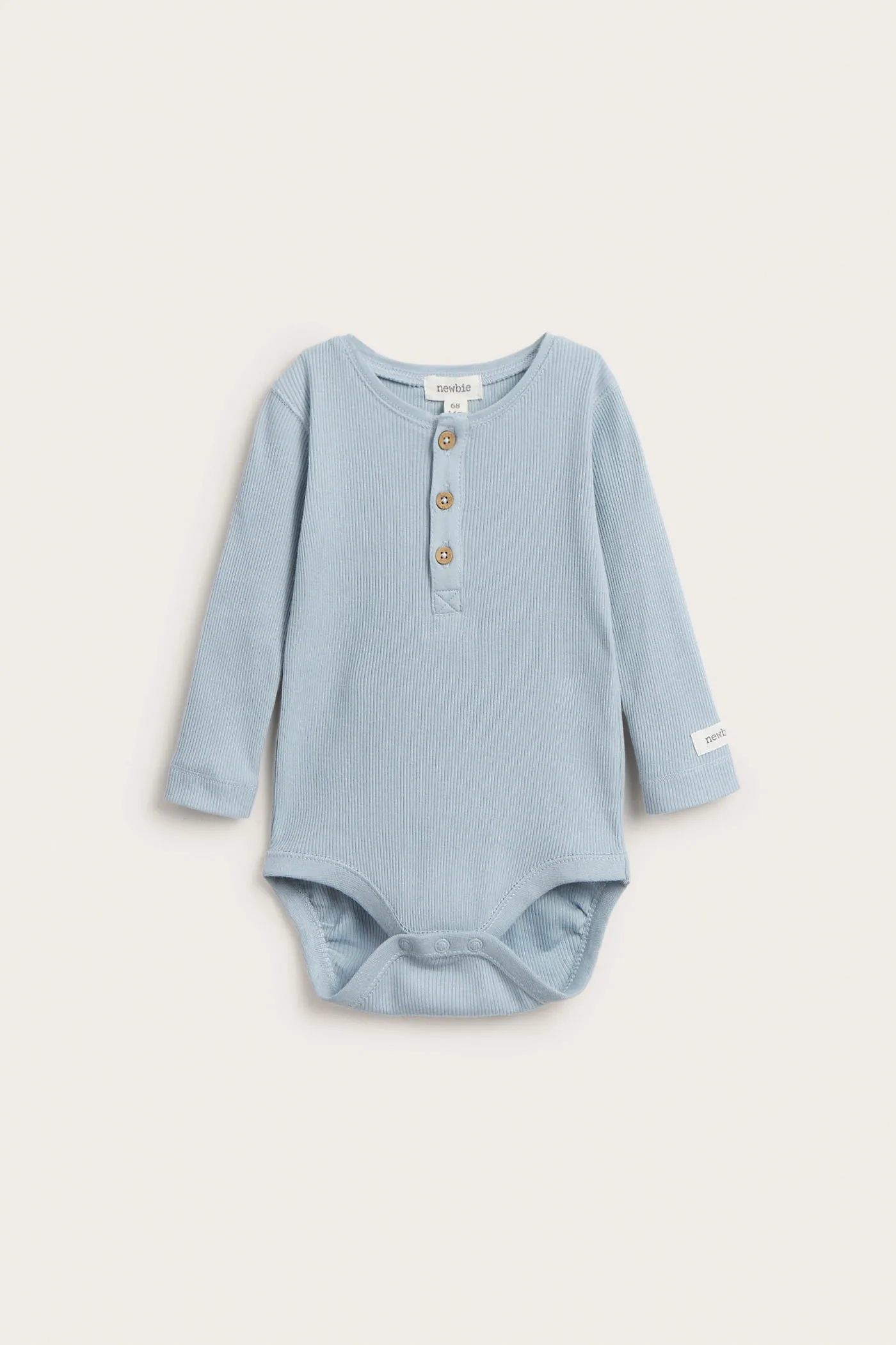 Baby blue ribbed bodysuit