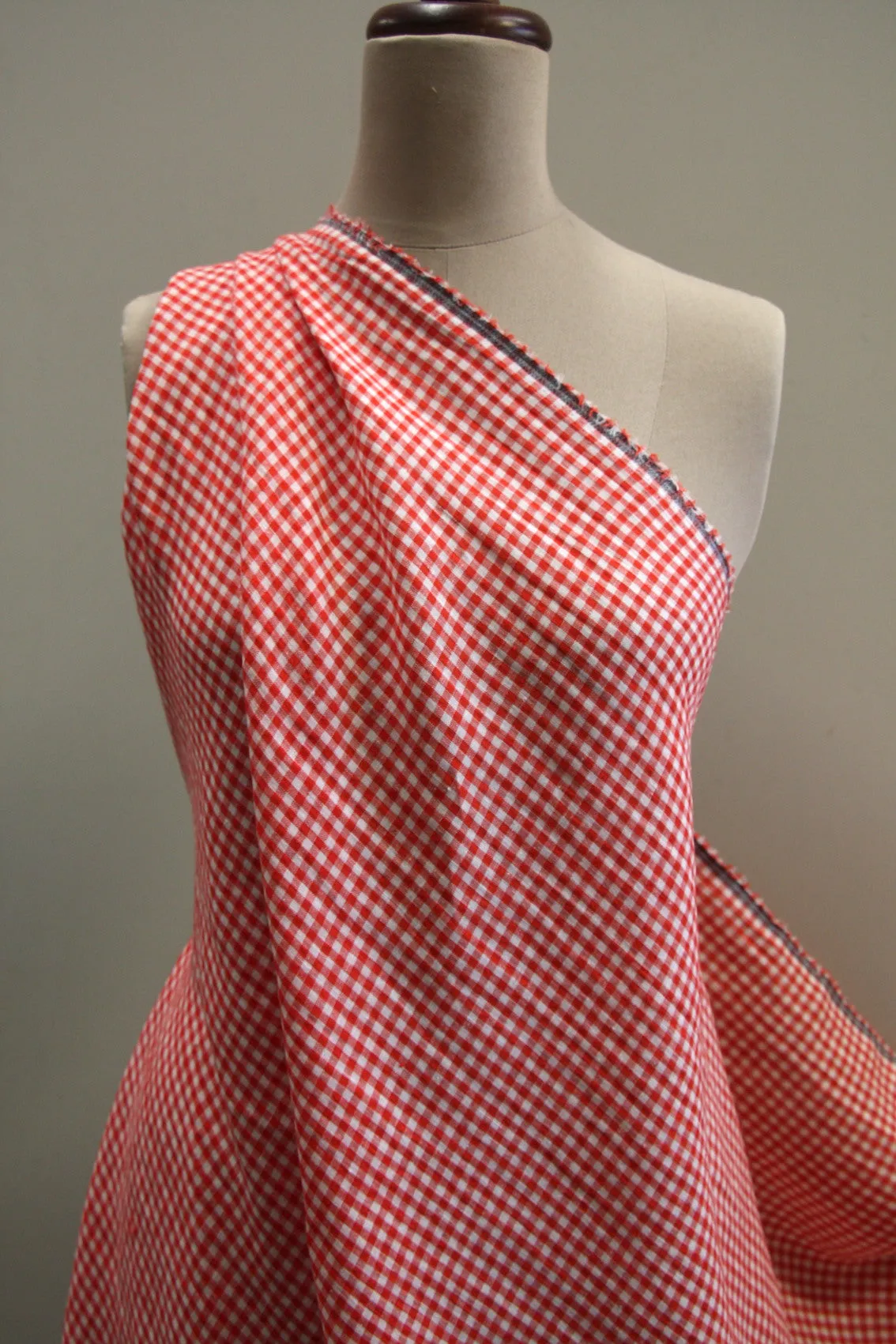 Bardot Check Washed Linen