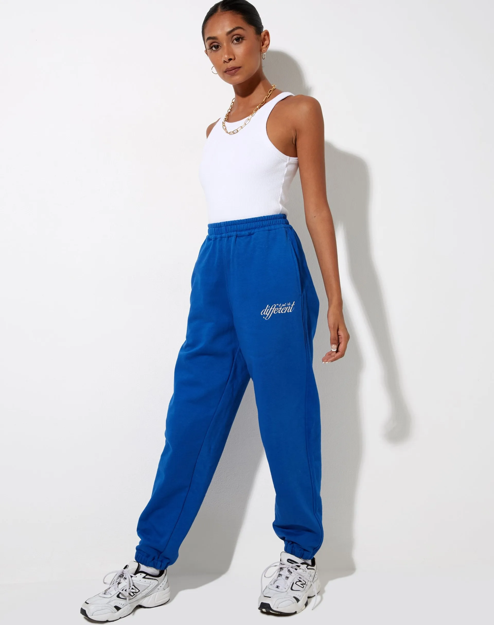 Basta Jogger in Cobalt It Just Hits Different Embro