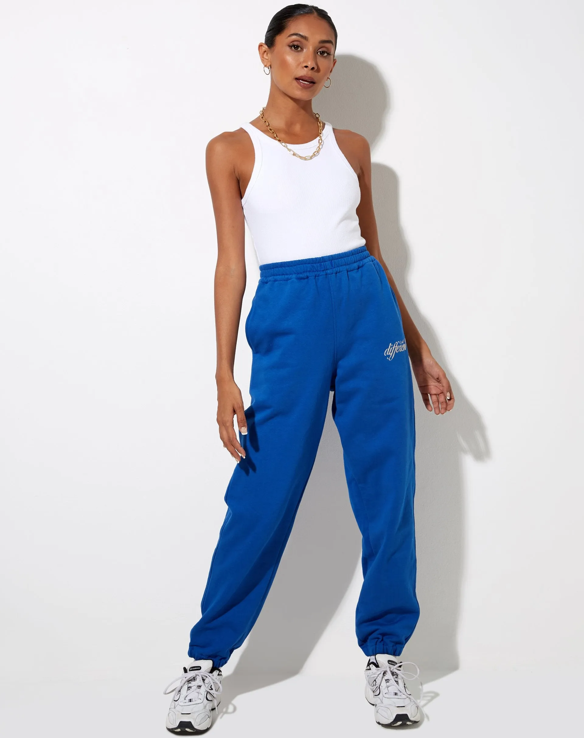 Basta Jogger in Cobalt It Just Hits Different Embro