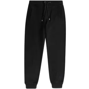 Belstaff Plain Black Cuffed Sweatpants