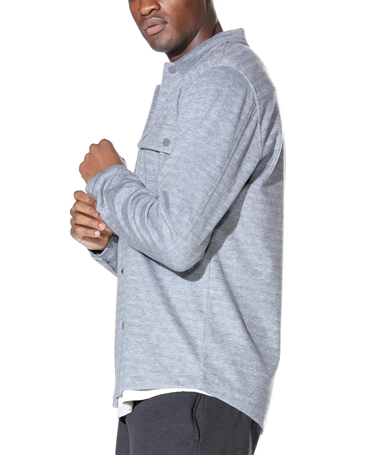 Bennett Shirt Jacket (Heather Gray)