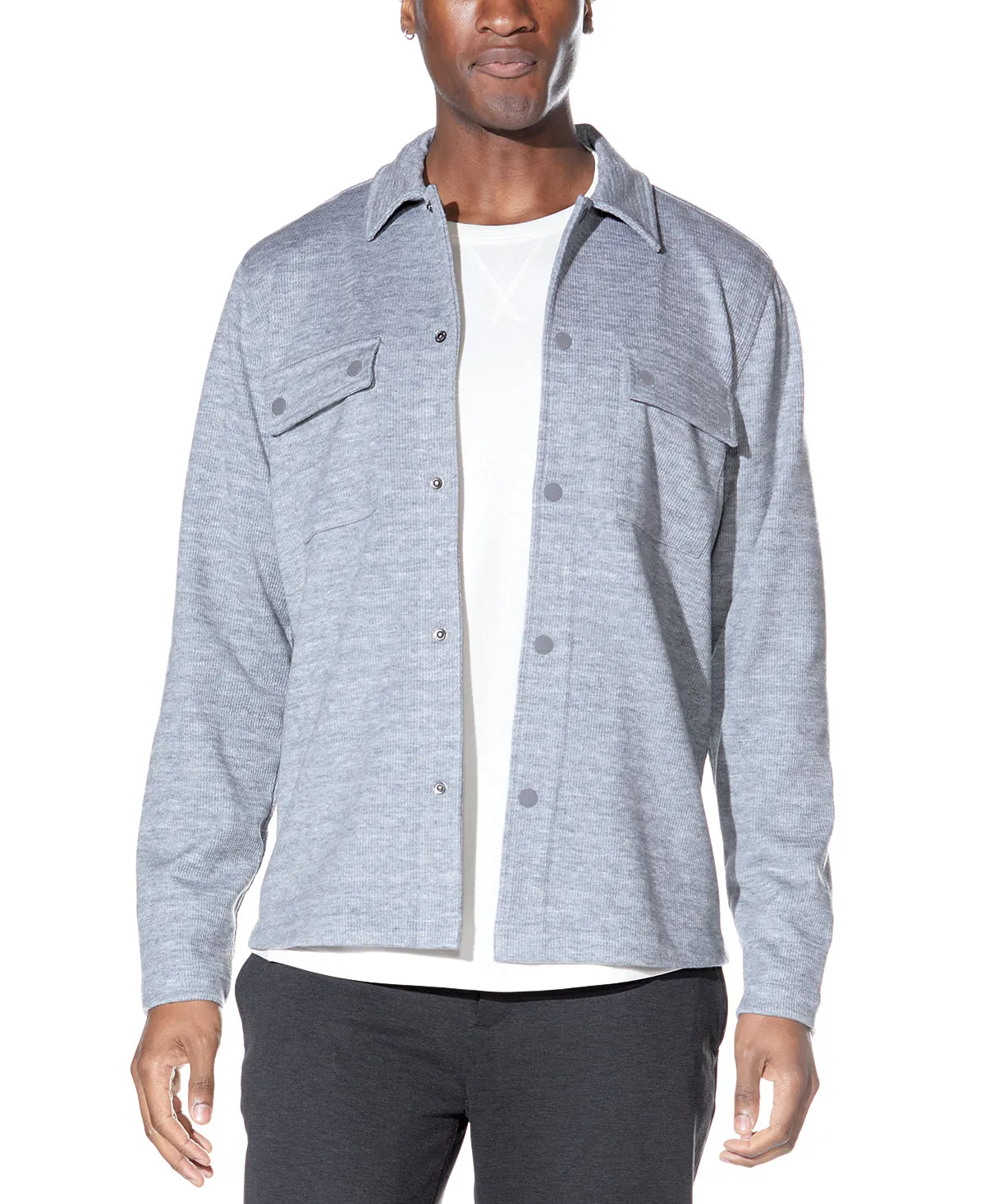 Bennett Shirt Jacket (Heather Gray)