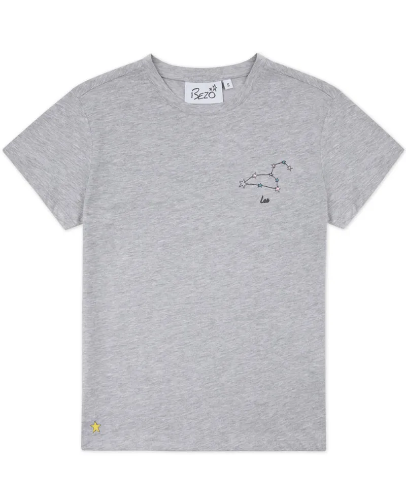 Bezo Grey Leo Zodiac T-Shirt