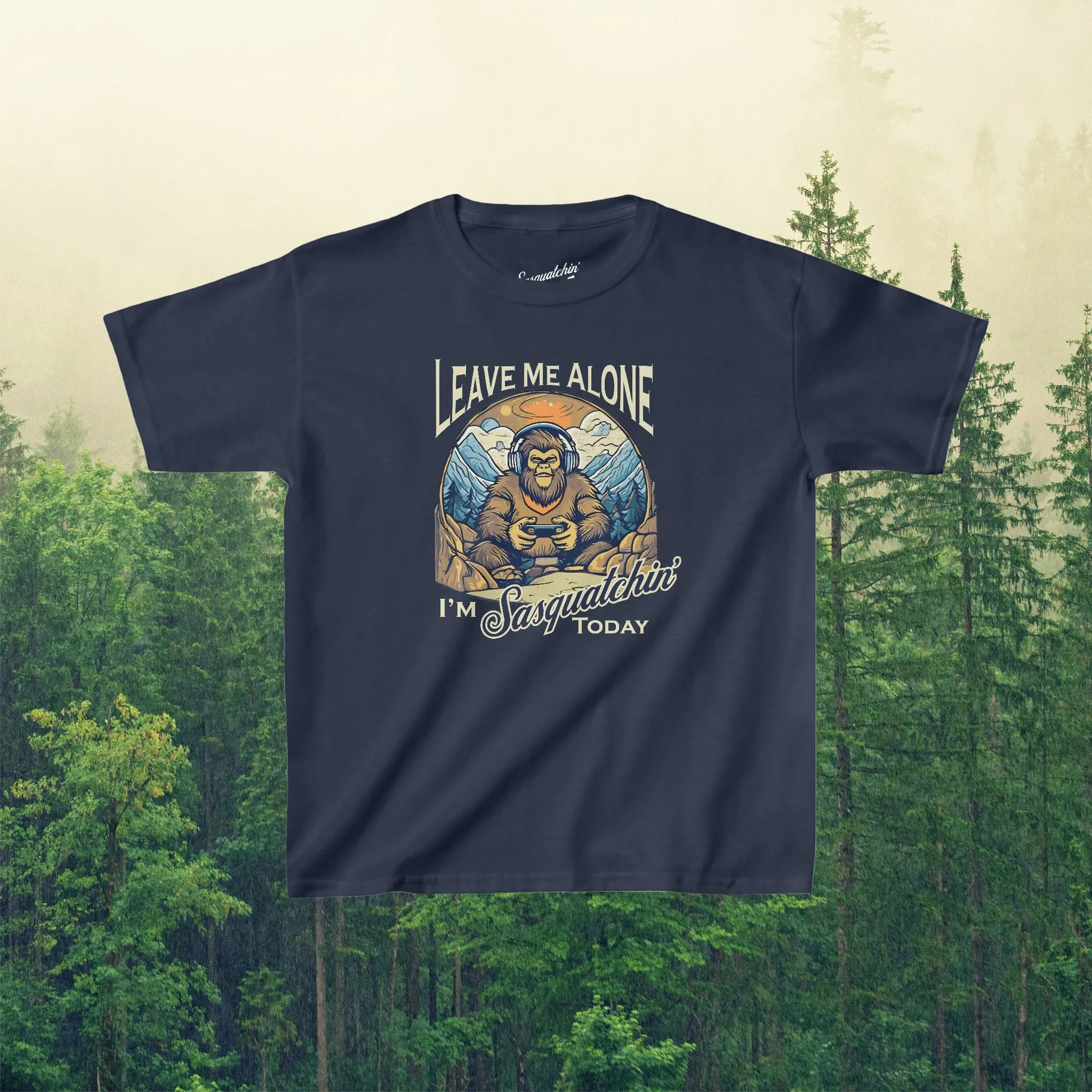 Bigfoot Gamer Vibes: Sasquatchin' Adventure Youth Tee