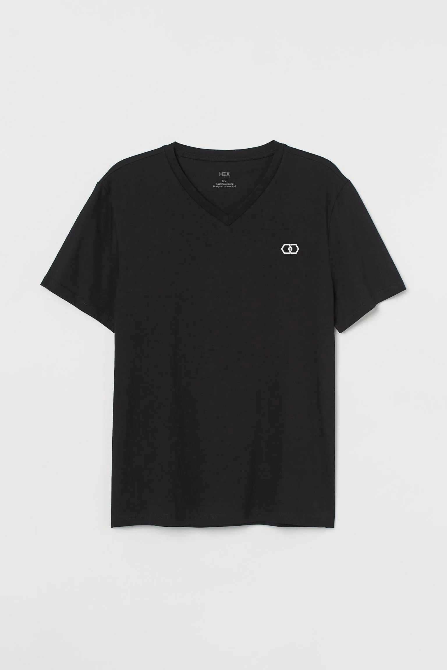 Black Shirt Hexa - VNeck