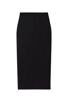 Black Tropical Cady Maxi Skirt