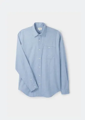 Blue Cotton Cashmere Shirt