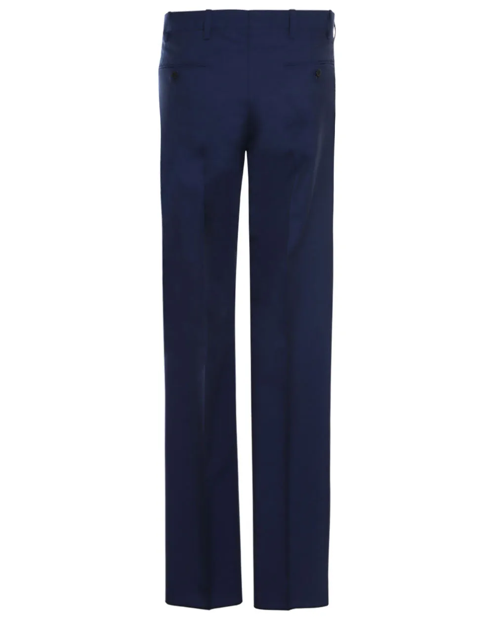 Blue Wool Dress Trouser