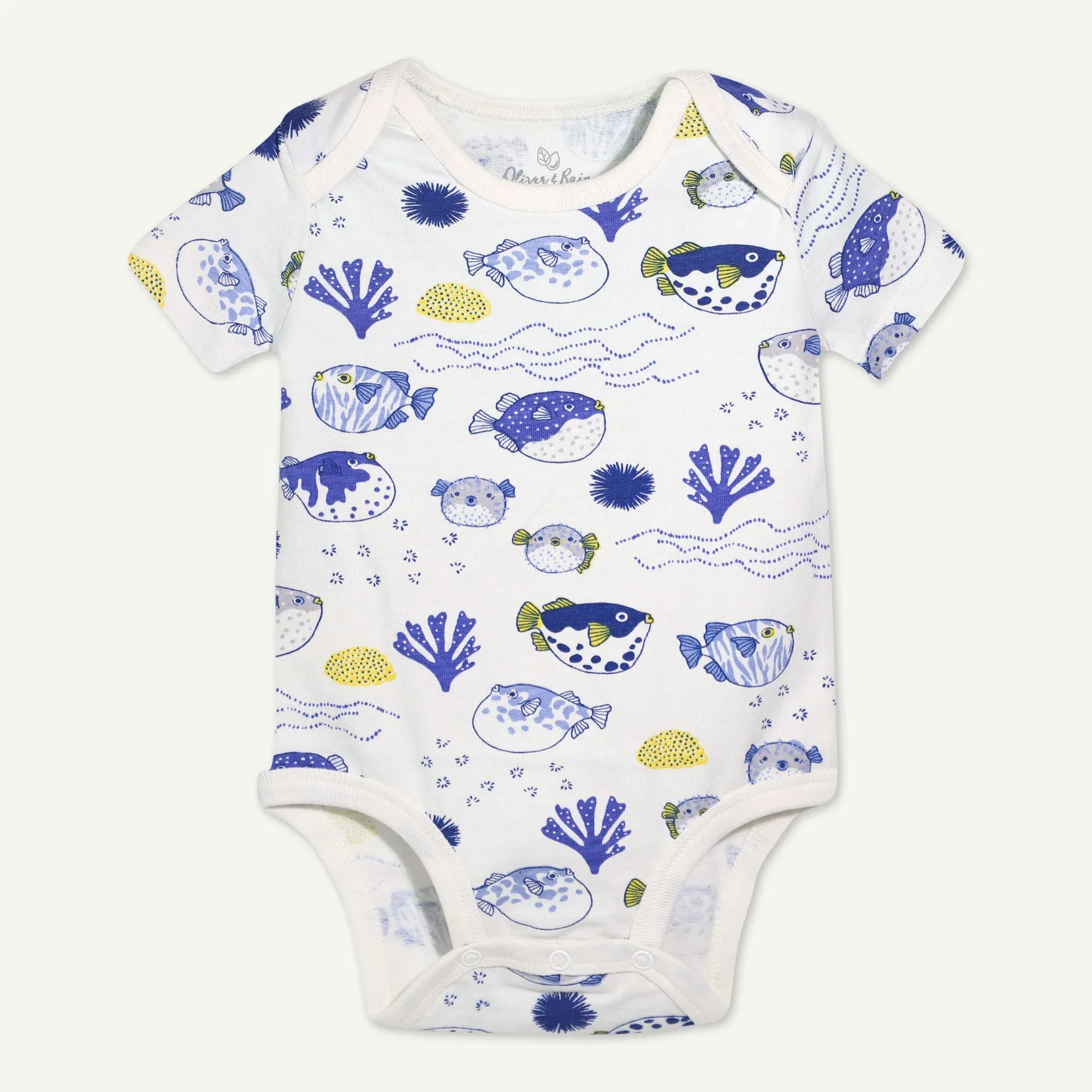 Bubble Fish Print Bodysuit