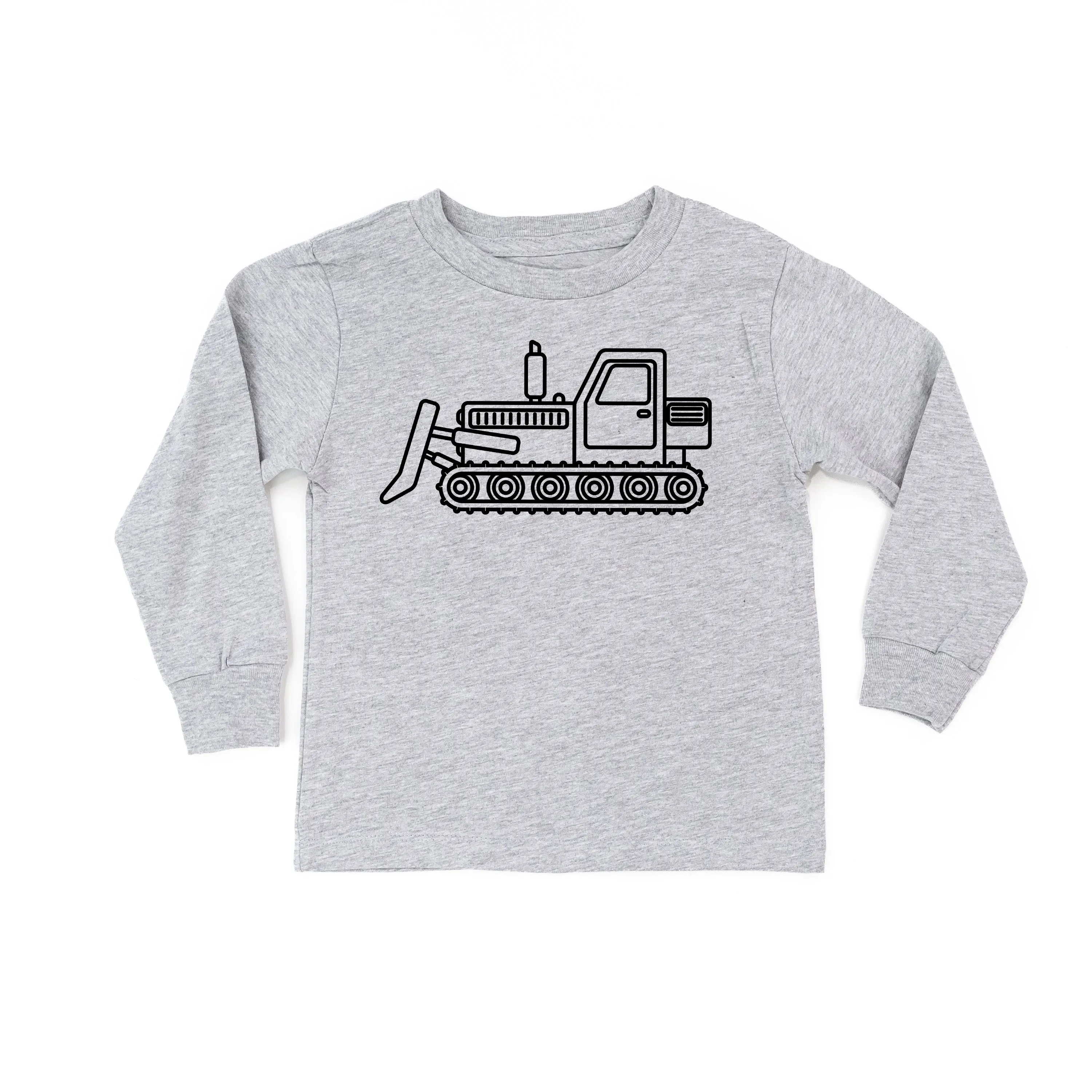 BULLDOZER - Minimalist Design - Long Sleeve Child Shirt