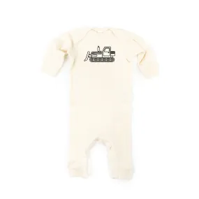 BULLDOZER - Minimalist Design - One Piece Baby Sleeper