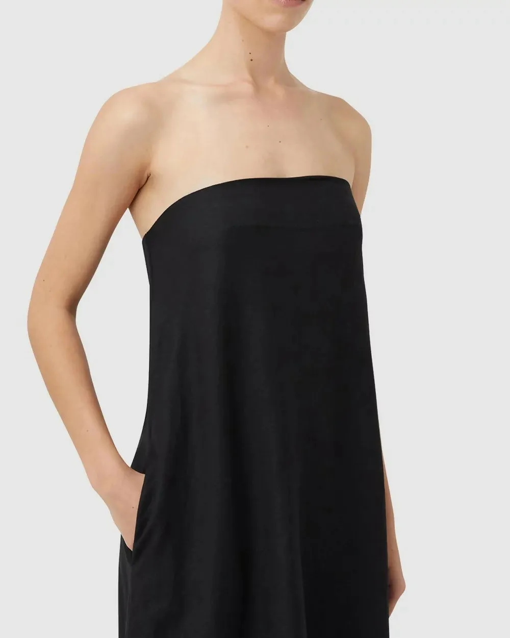 Camilla and Marc Honora Strapless Dress Black Size 12