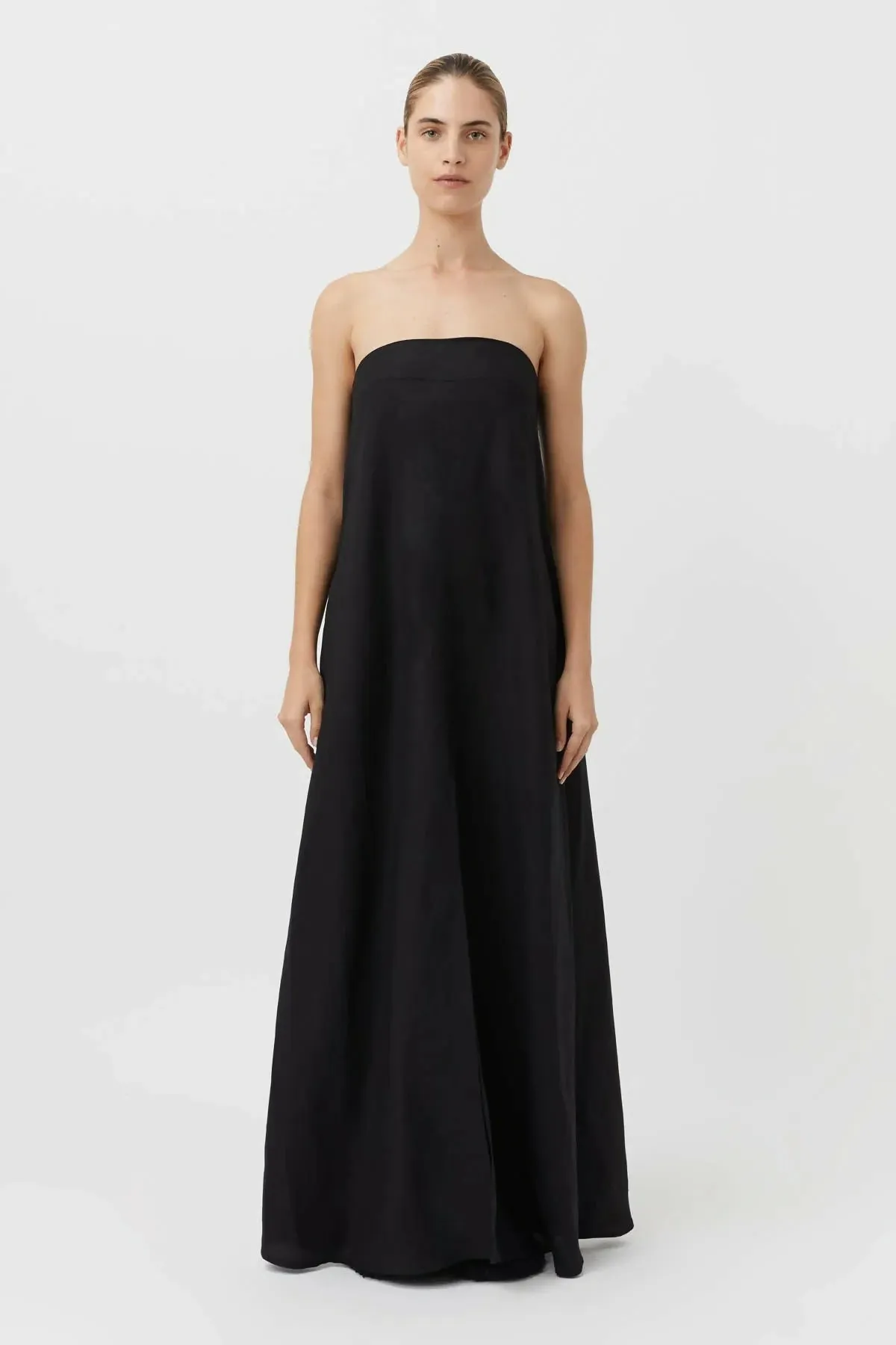 Camilla and Marc Honora Strapless Dress Black Size 12