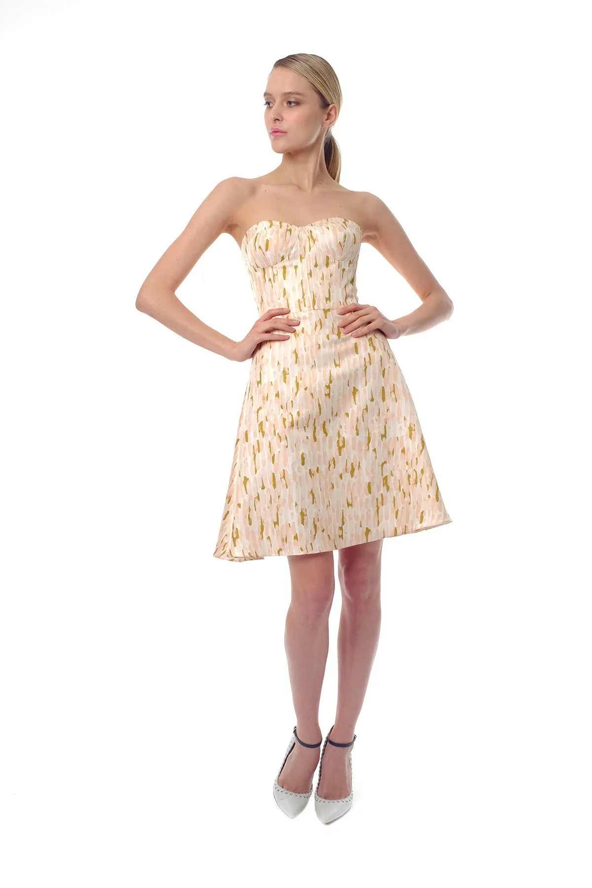 Caroline Bodice Print Dress