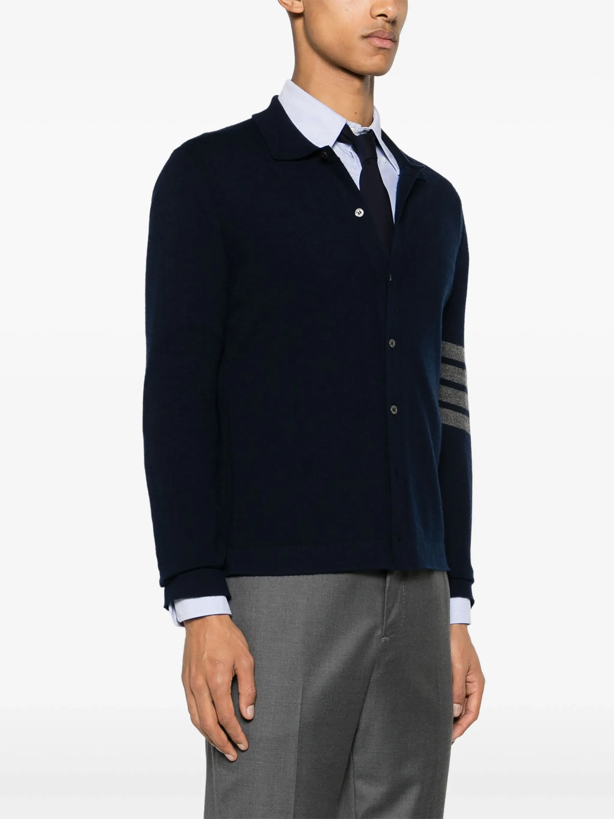 Cashmere Jersey Stitch 4-Bar Shirt