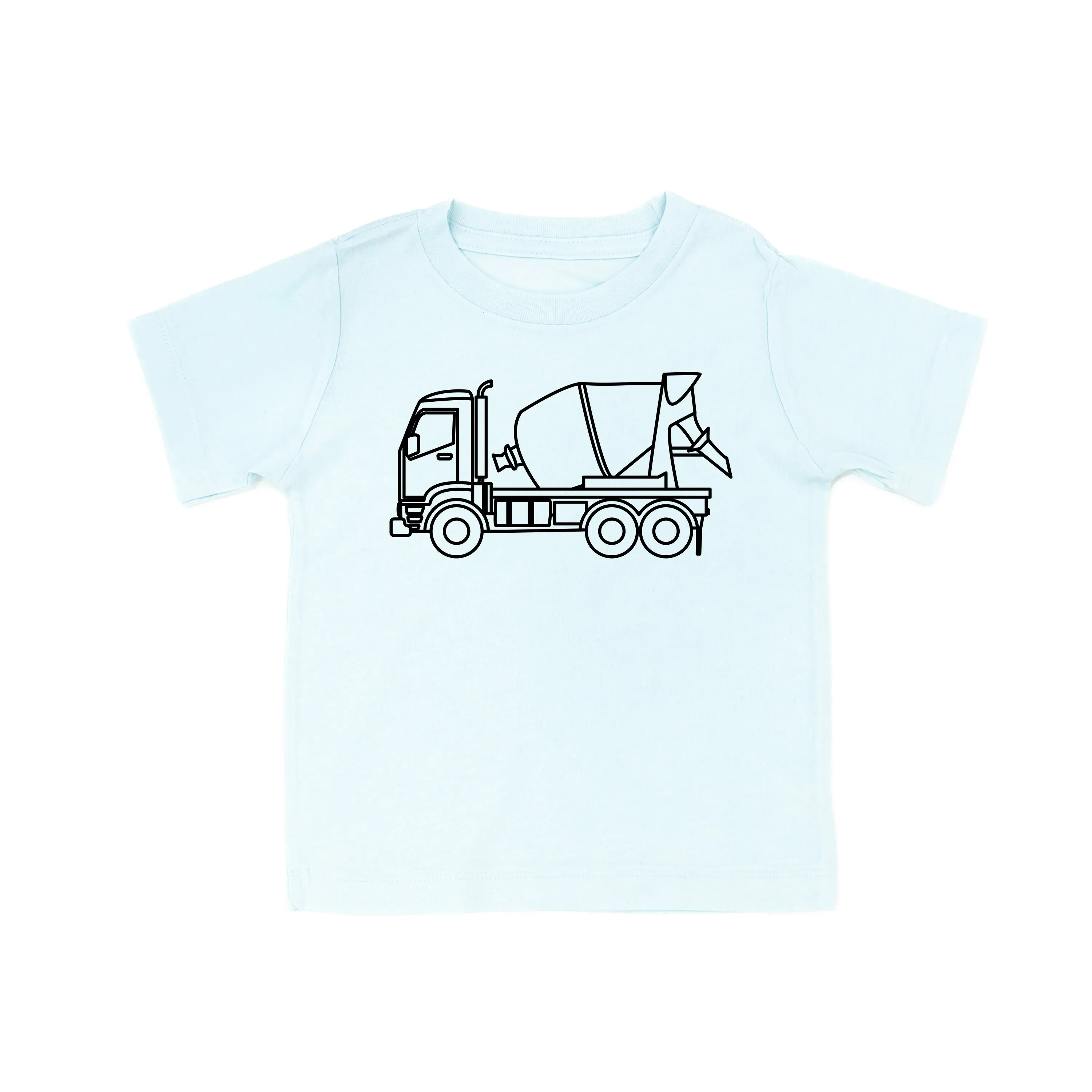 CEMENT TRUCK - Minimalist Design - Short Sleeve Child Shirt