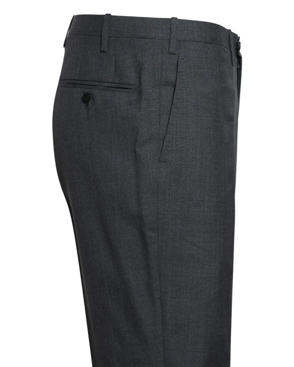 Charcoal Virgin Wool Dress Trouser