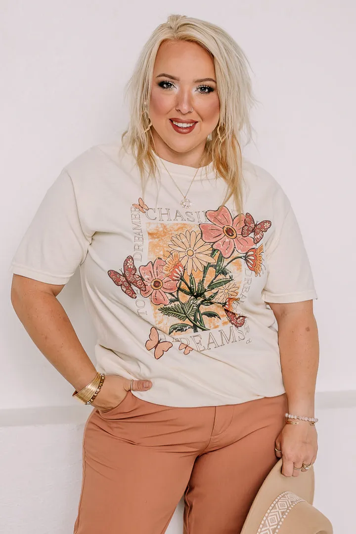 Chasing Dreams Floral Graphic Tee