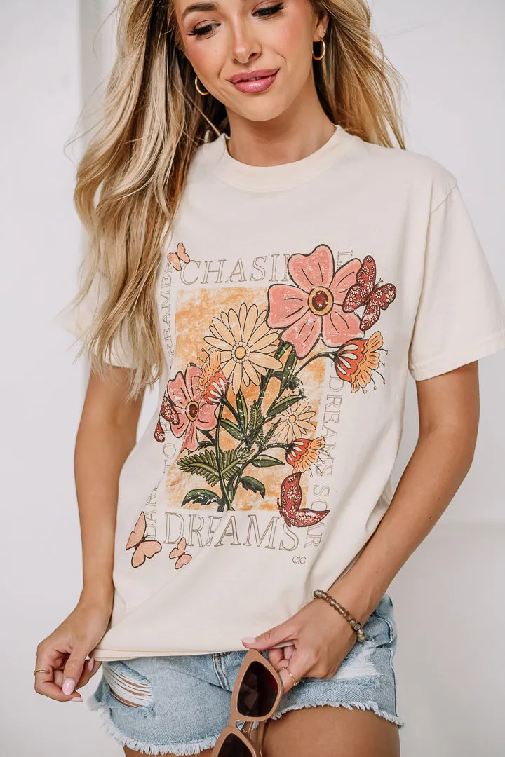 Chasing Dreams Floral Graphic Tee