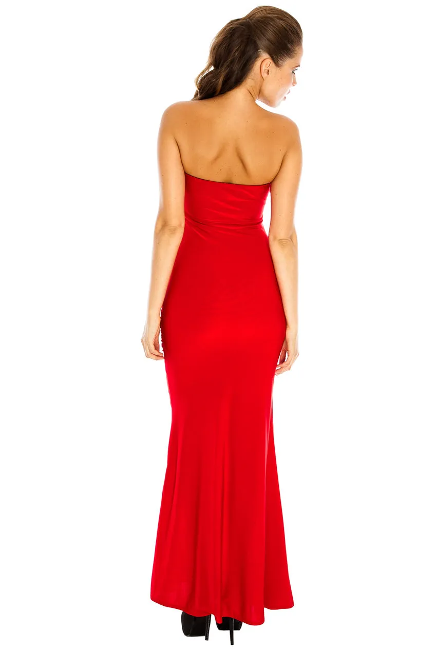 City Goddess Diamante Glam Maxi Dress