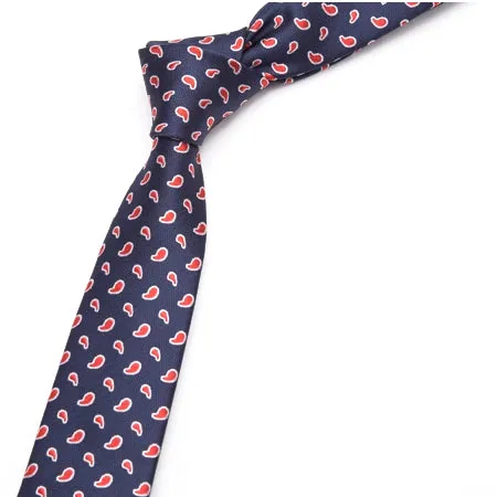 Classy Men Chili Pattern Skinny Tie