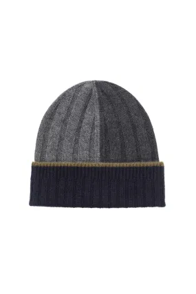 Colour Block Cashmere Beanie