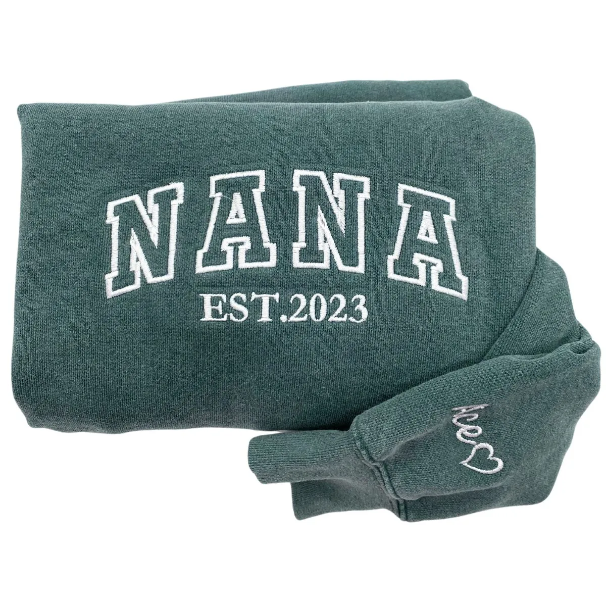 Comfort Color® Embroidered Nana Shirt with Grandkids Names, Gift for Mother's Day