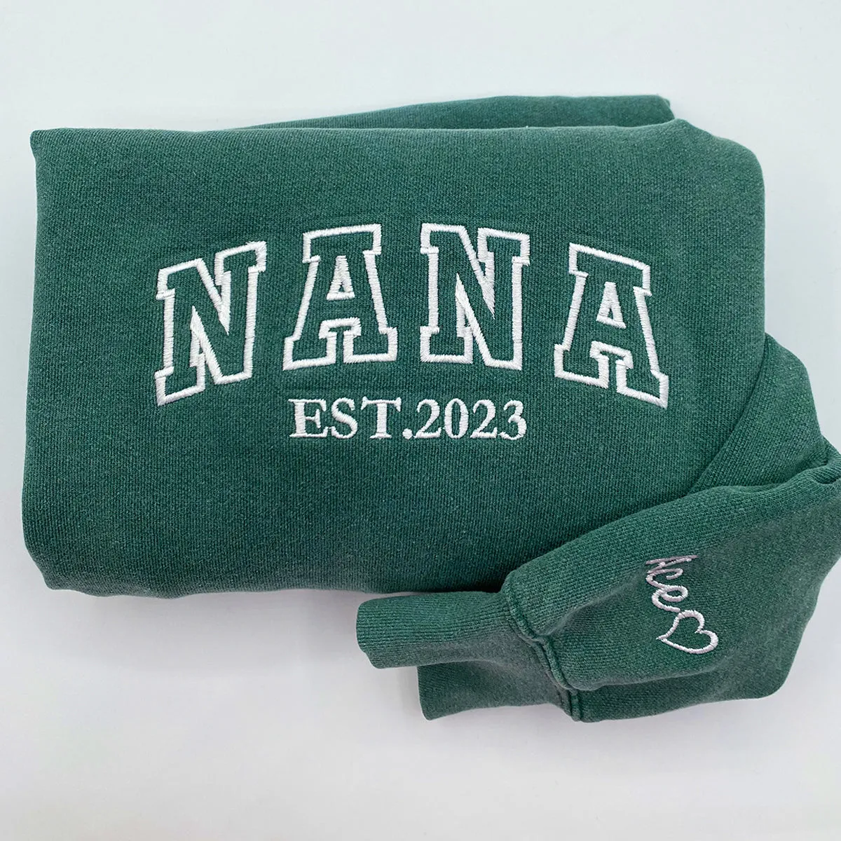 Comfort Color® Embroidered Nana Shirt with Grandkids Names, Gift for Mother's Day