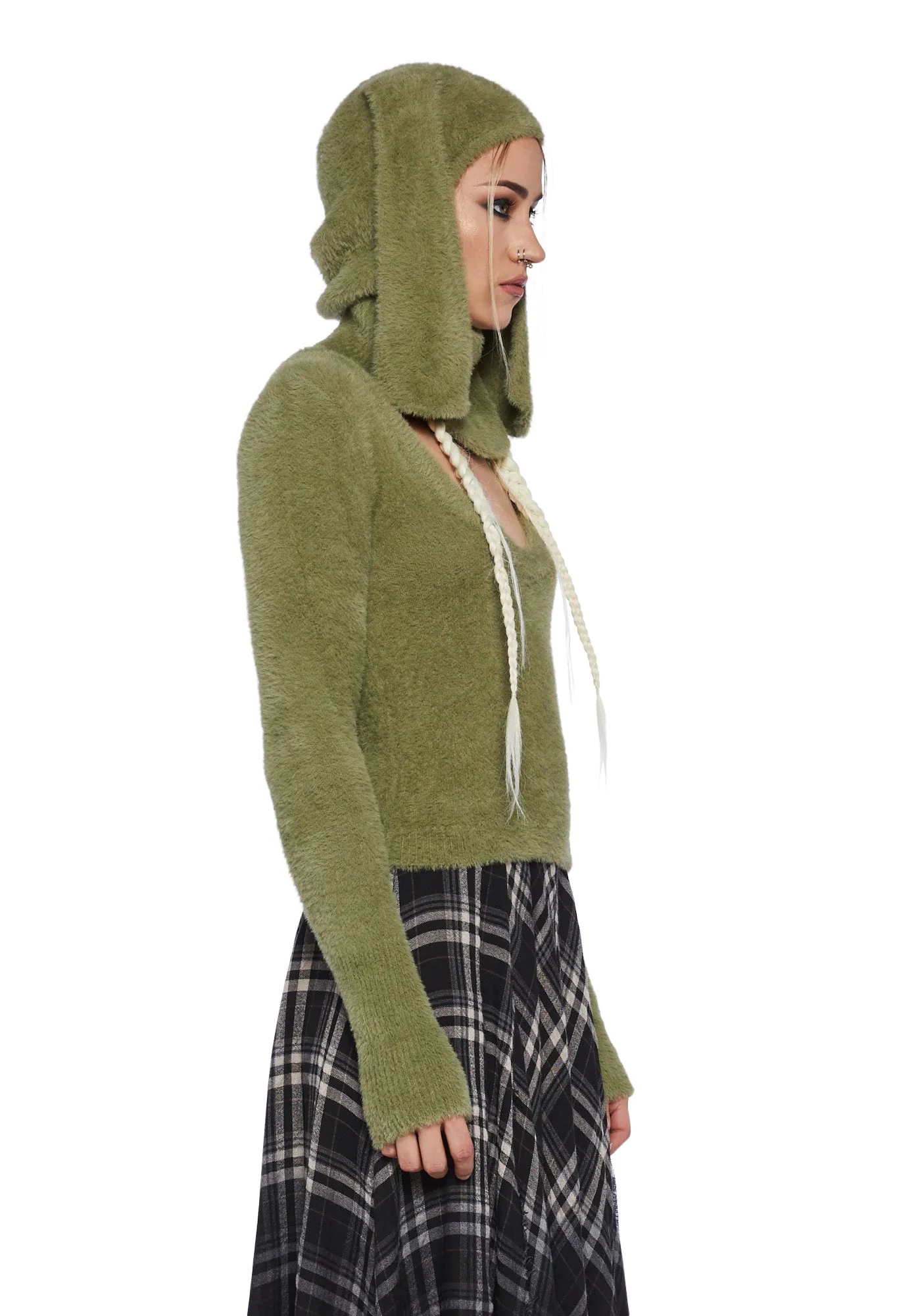 Cooler Than You Sweater & Balaclava Set - Green