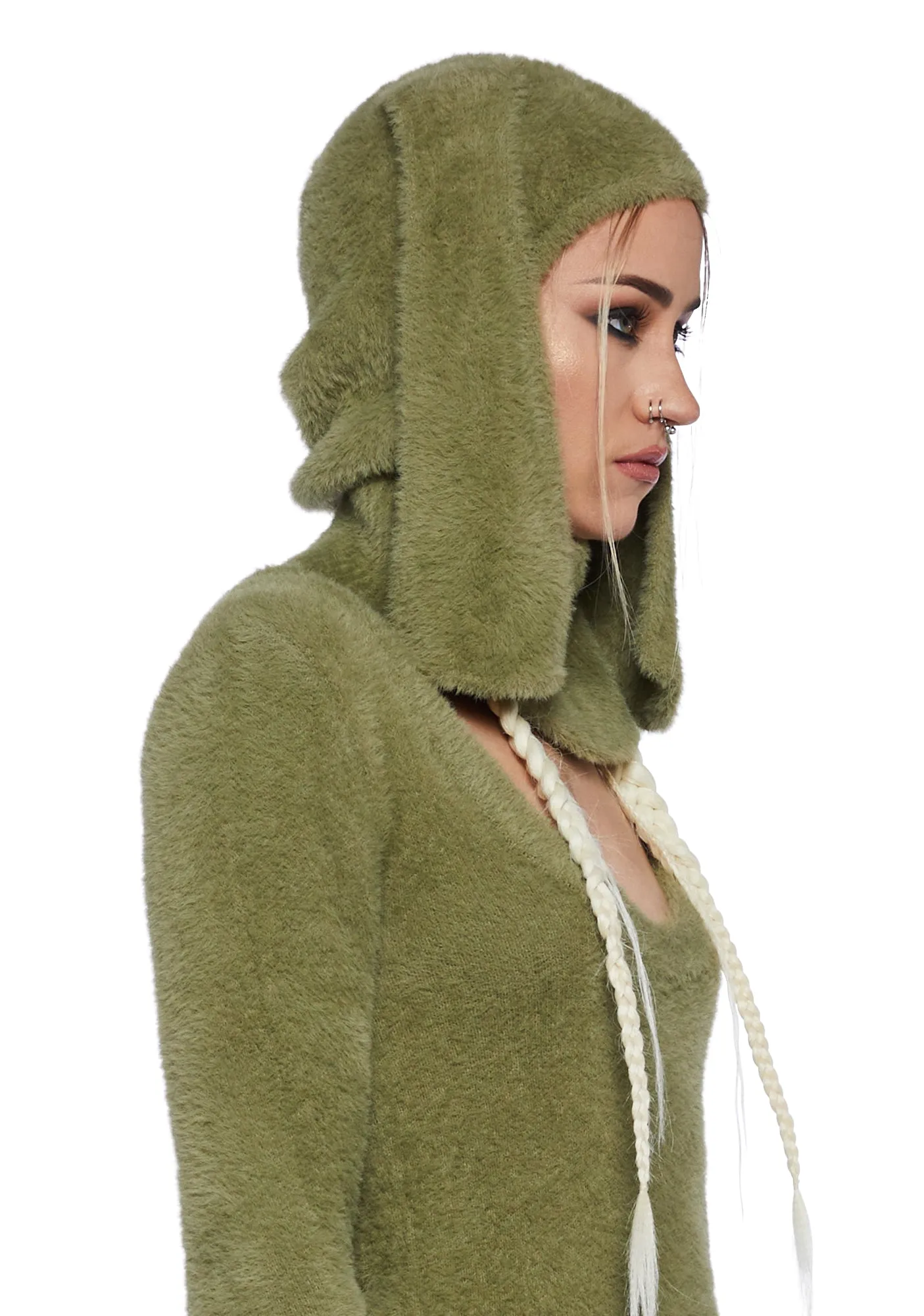 Cooler Than You Sweater & Balaclava Set - Green